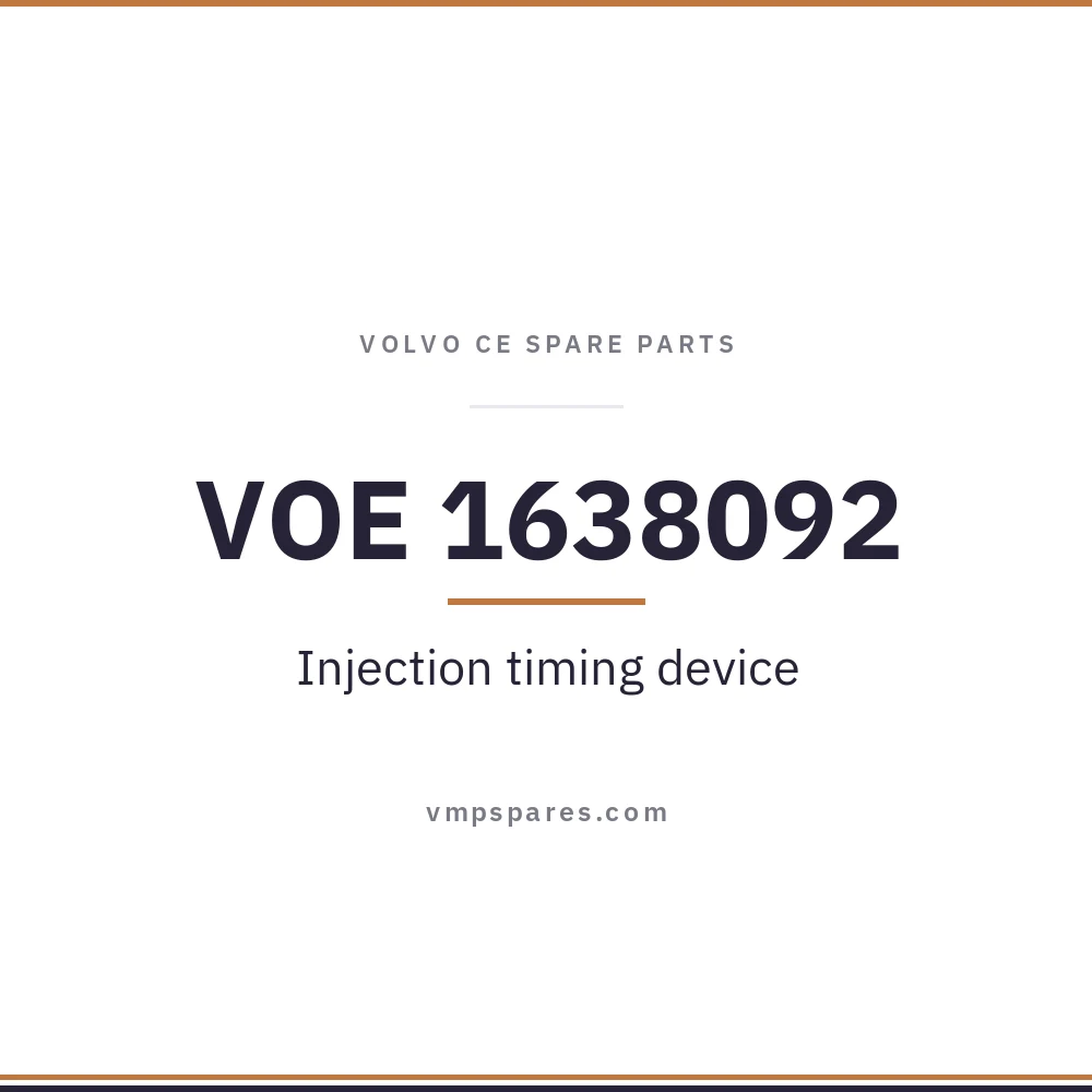 VOE 1638092 – Injection timing device
