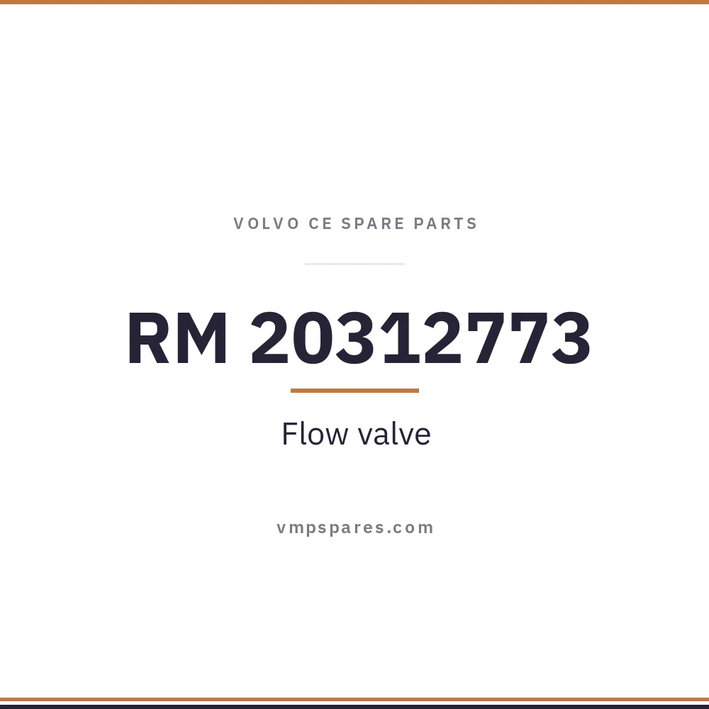 RM 20312773 – Flow valve
