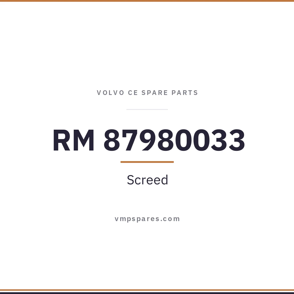 RM 87980033 – Screed