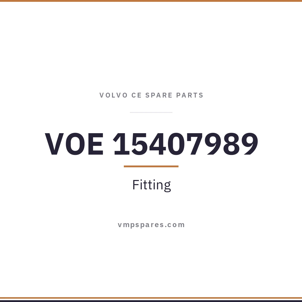 VOE 15407989 – Fitting