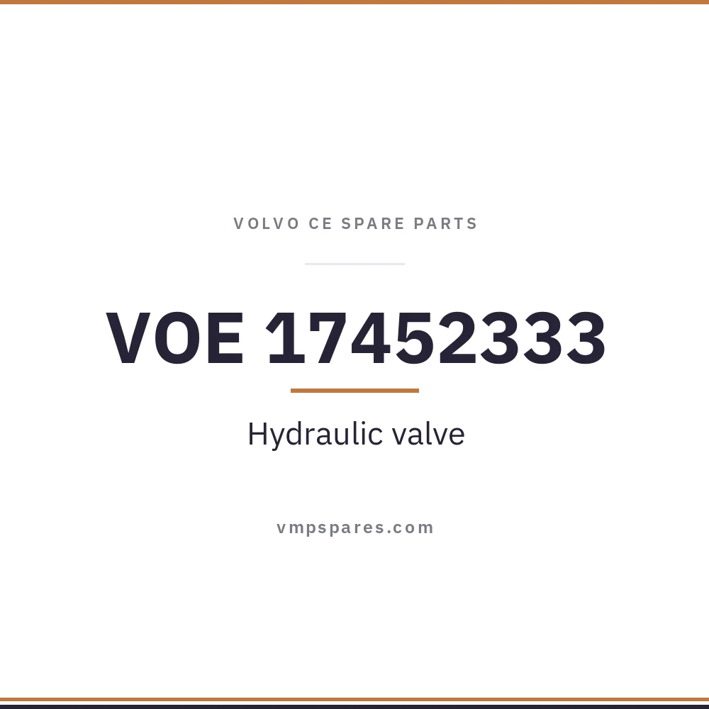 VOE 17452333 – Hydraulic valve