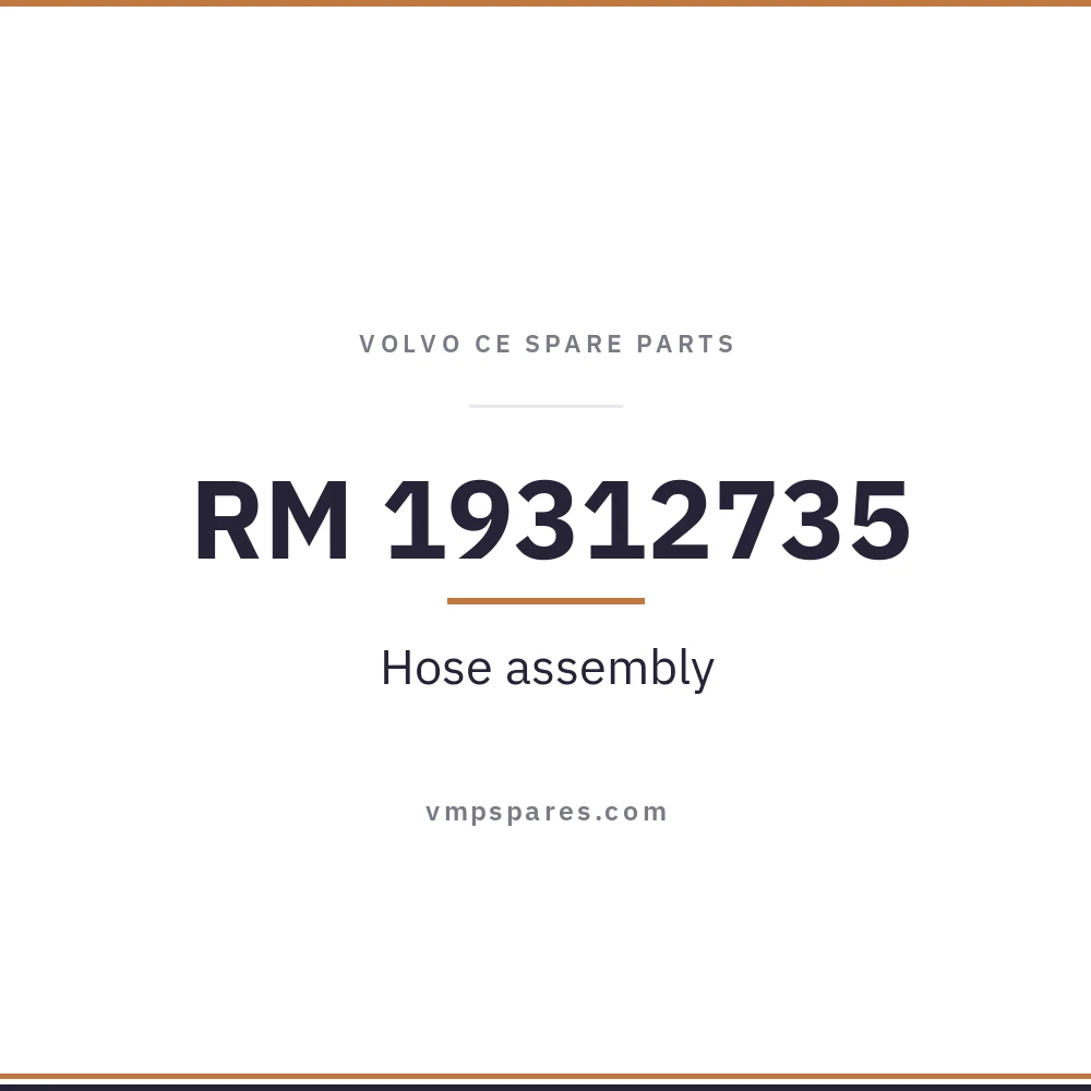 RM 19312735 – Hose assembly