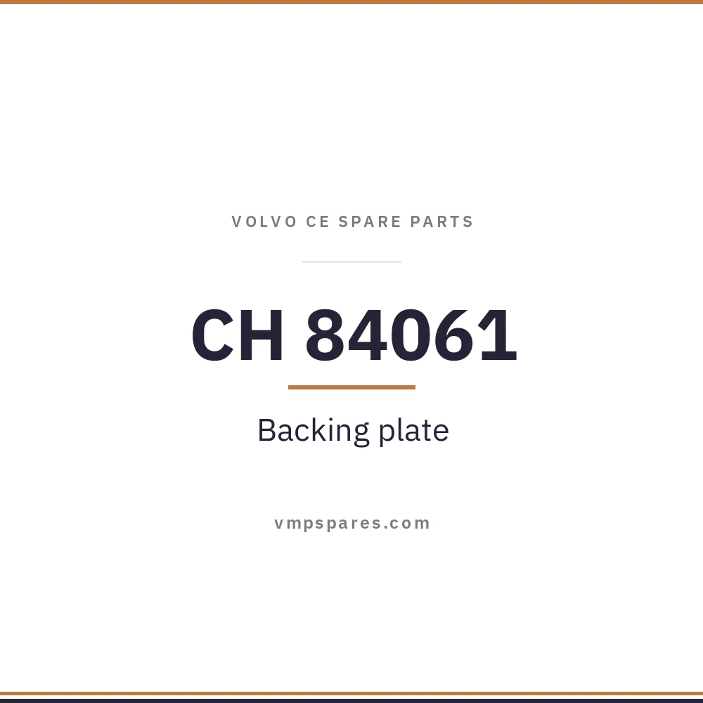 CH 84061 – Backing plate
