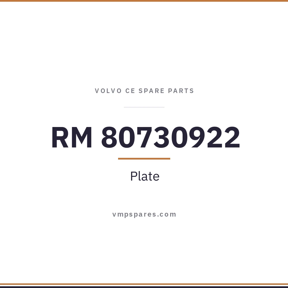 RM 80730922 – Plate