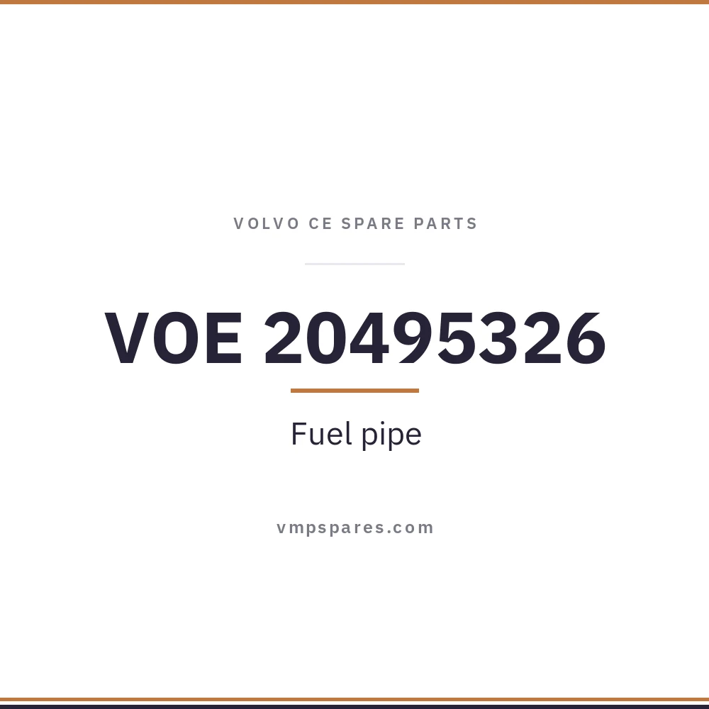 VOE 20495326 – Fuel pipe
