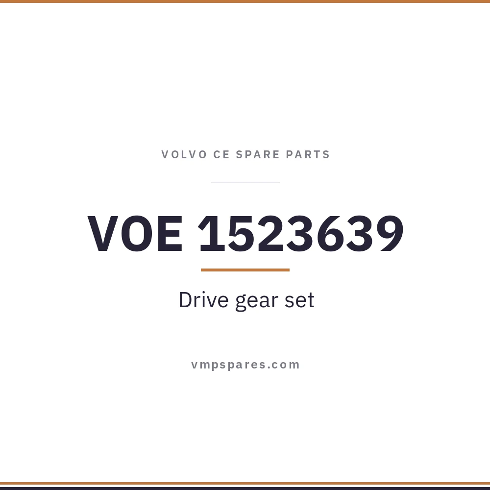 VOE 1523639 – Drive gear set