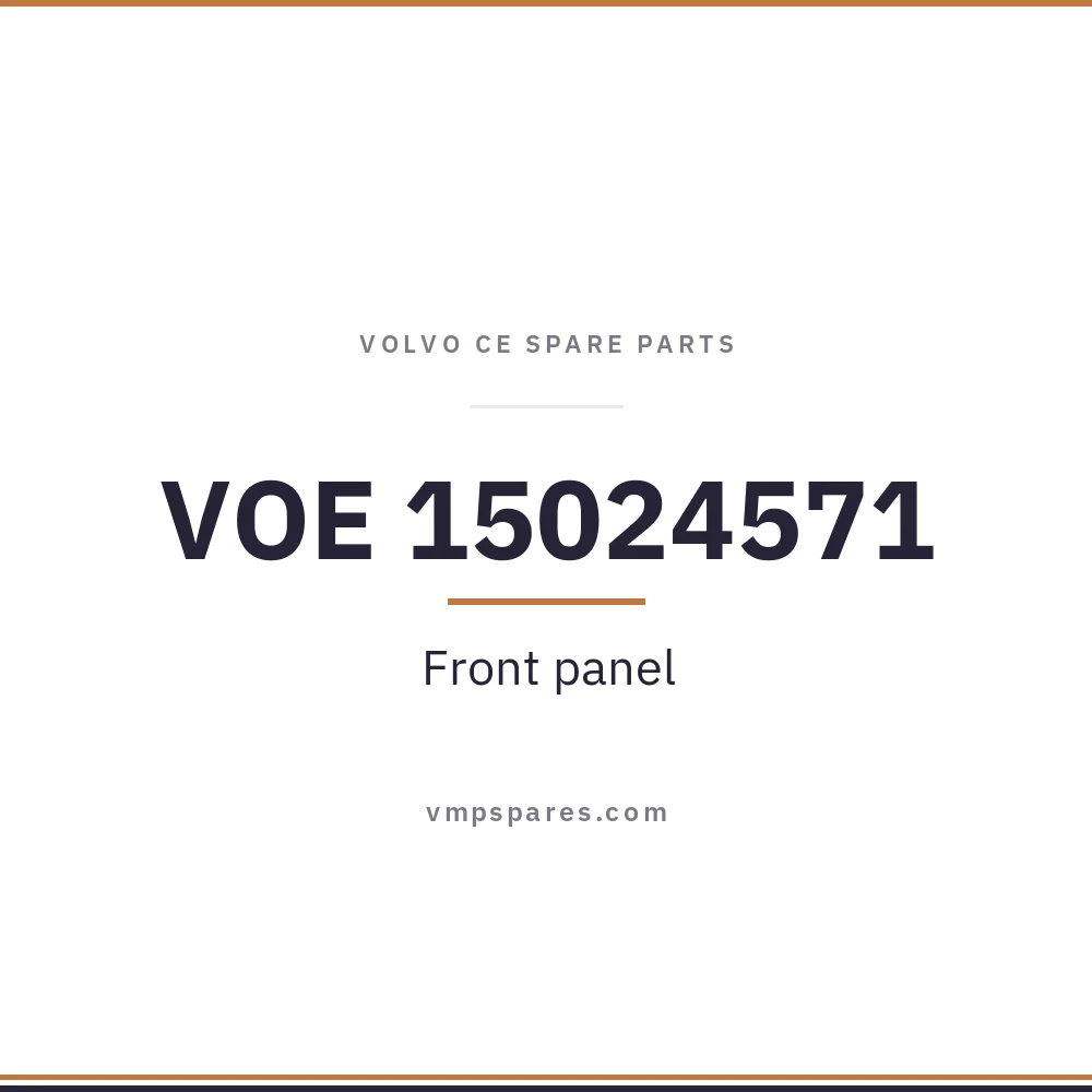 VOE 15024571 – Front panel
