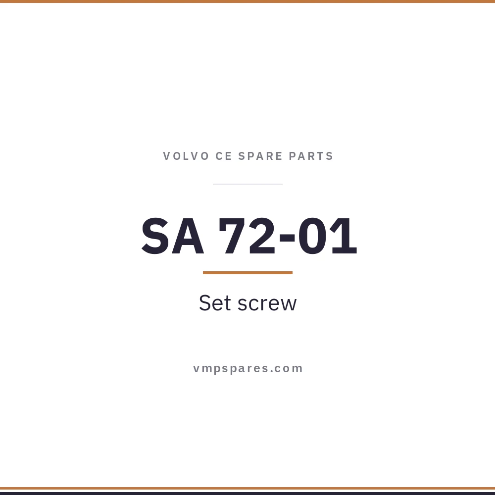 SA 72-01 – Set screw
