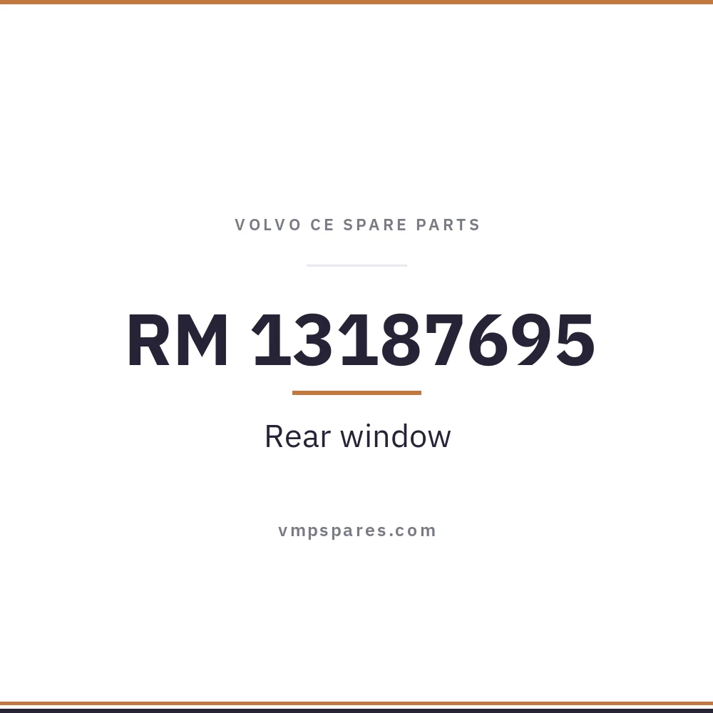 RM 13187695 – Rear window