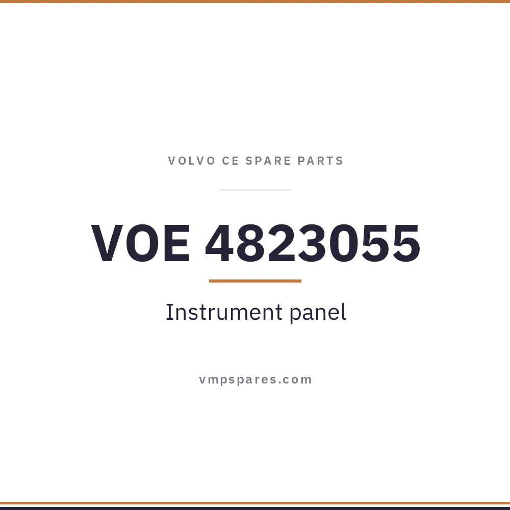 VOE 4823055 – Instrument panel