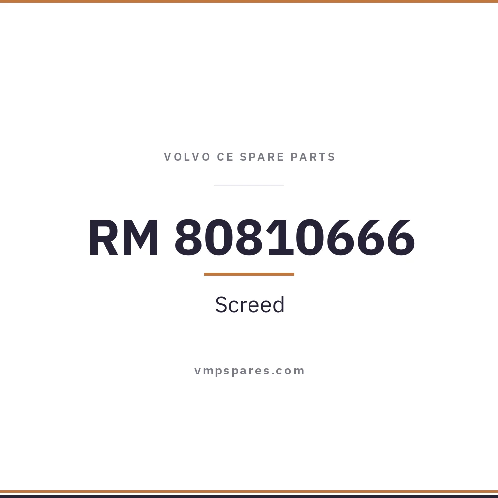 RM 80810666 – Screed