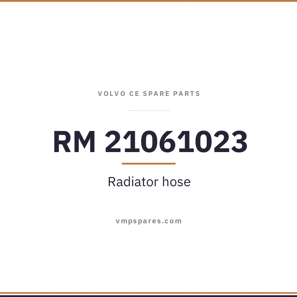 RM 21061023 – Radiator hose
