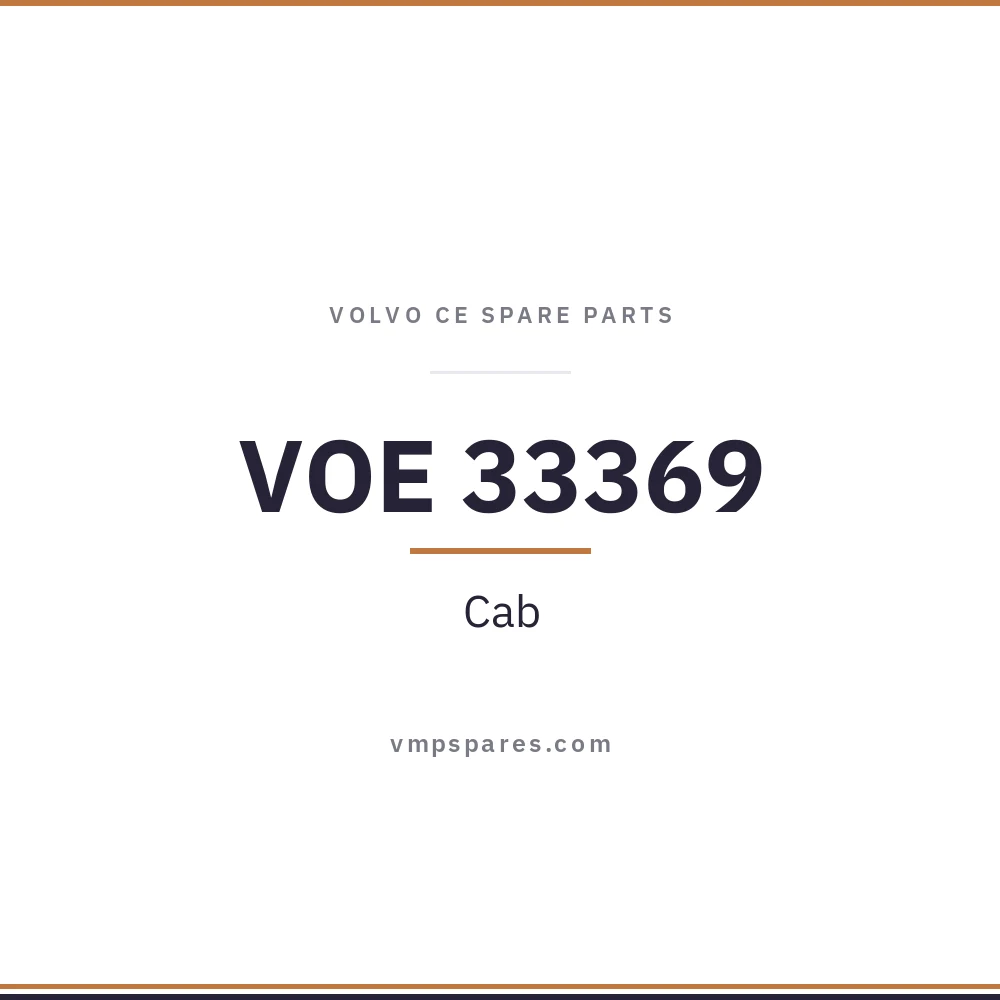 VOE 33369 – Cab