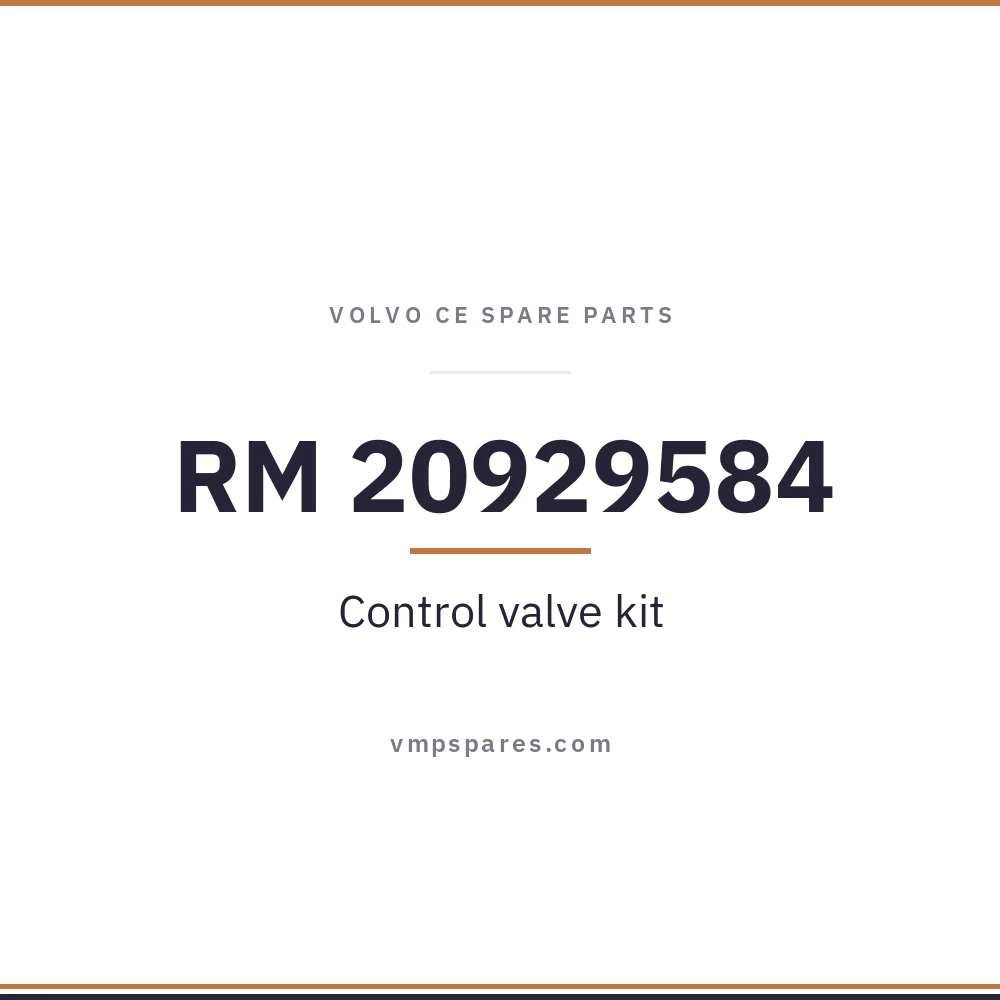 RM 20929584 – Control valve kit