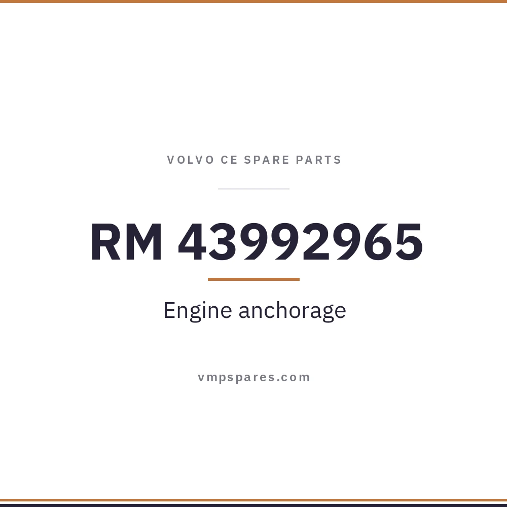 RM 43992965 – Engine anchorage