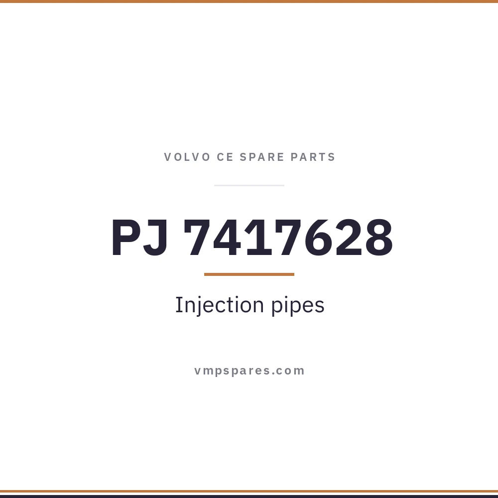PJ 7417628 – Injection pipes