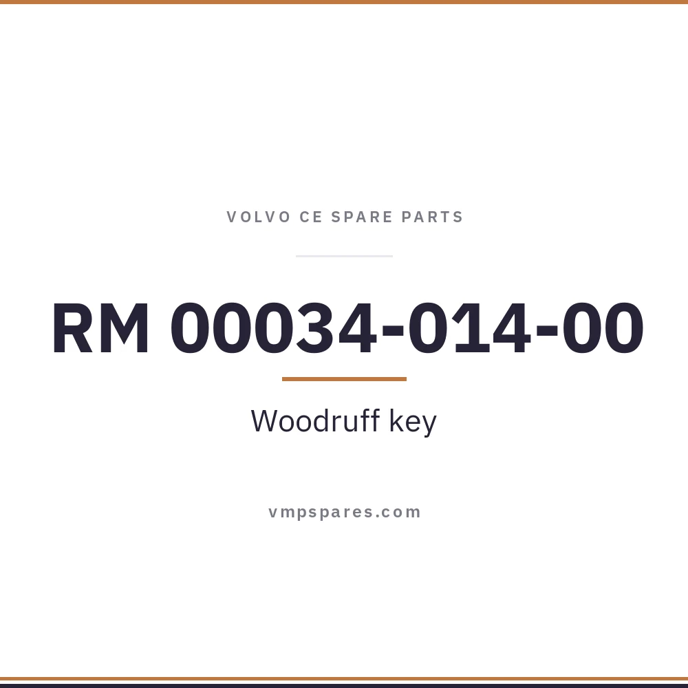 RM 00034-014-00 – Woodruff key