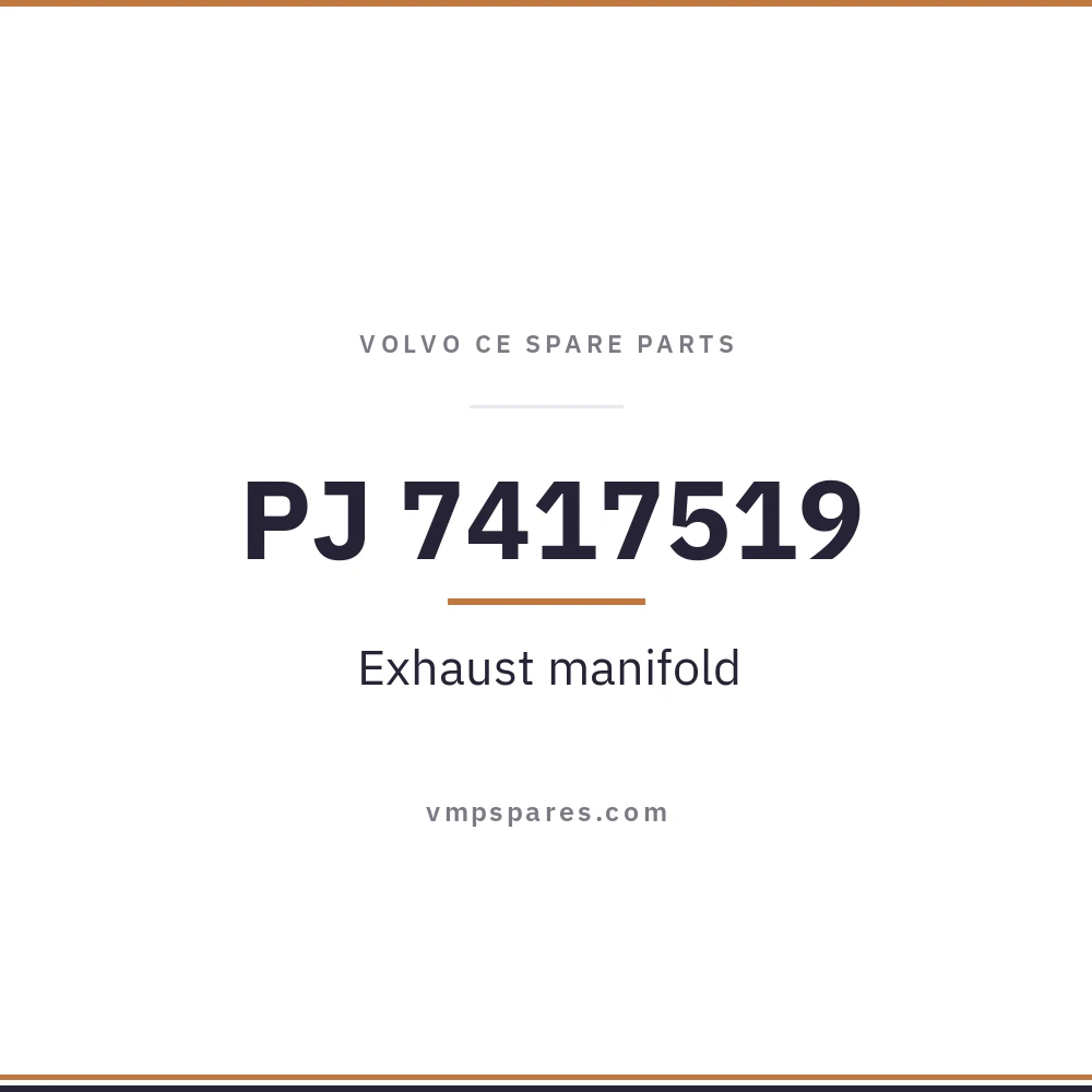 PJ 7417519 – Exhaust manifold