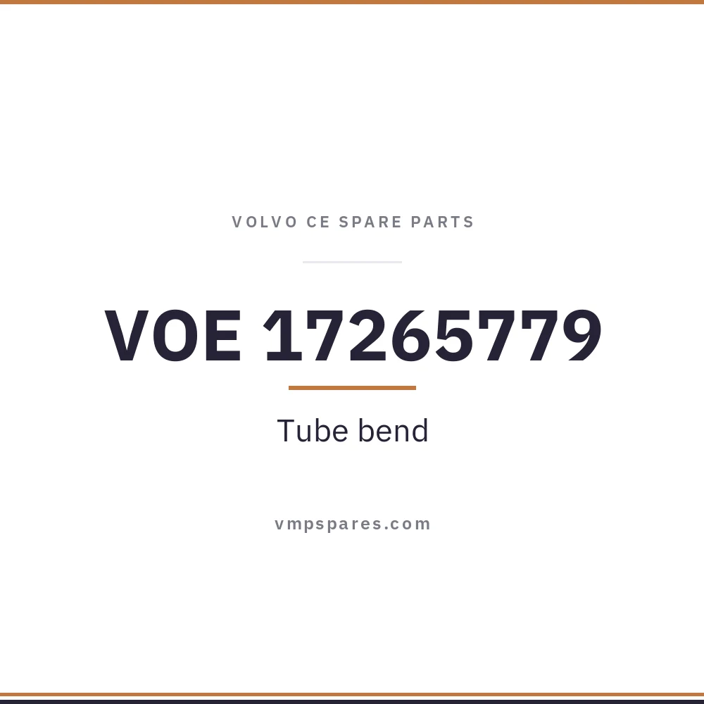 VOE 17265779 – Tube bend