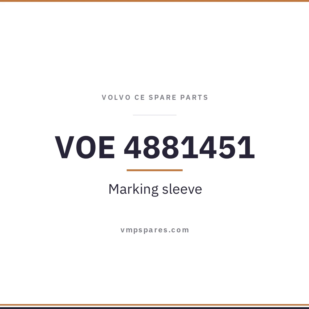 VOE 4881451 – Marking sleeve