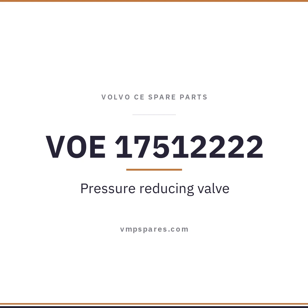 VOE 17512222 – Pressure reducing valve