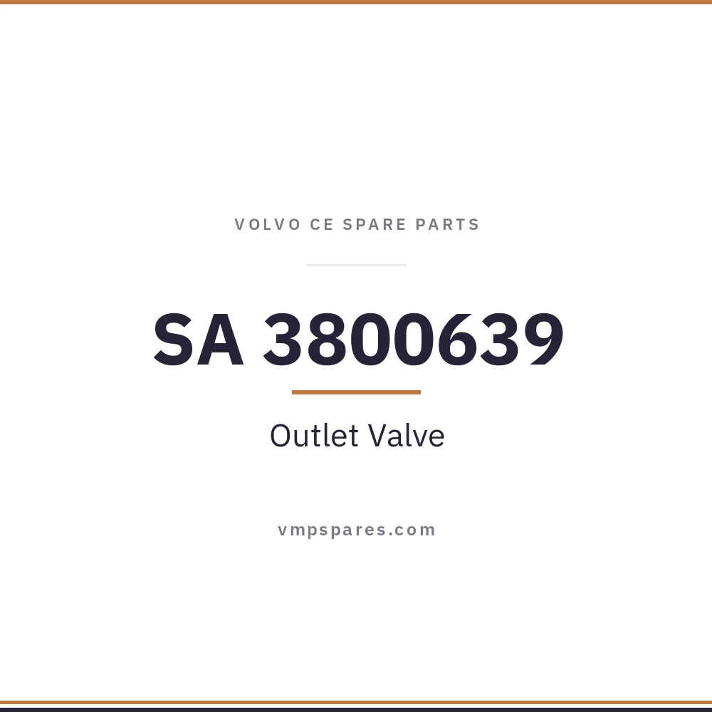 SA 3800639 – Outlet Valve