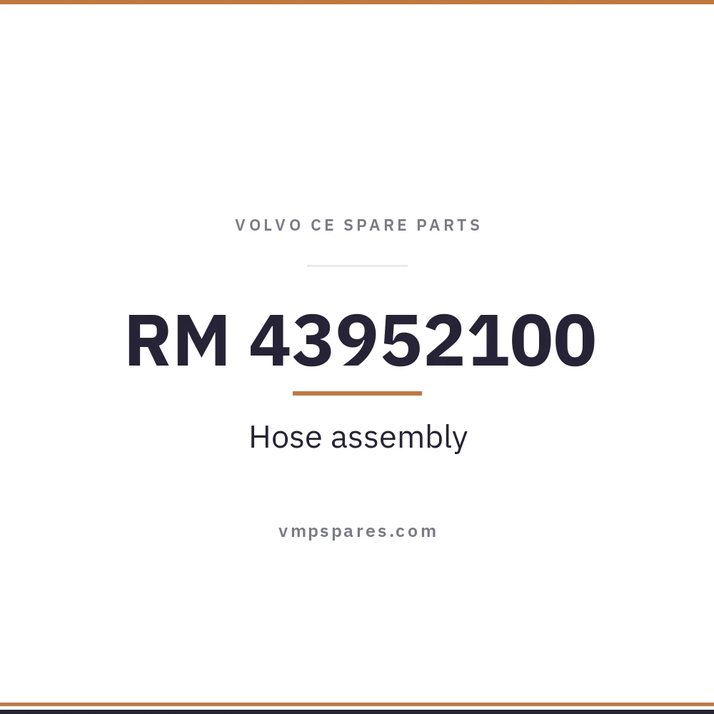 RM 43952100 – Hose assembly