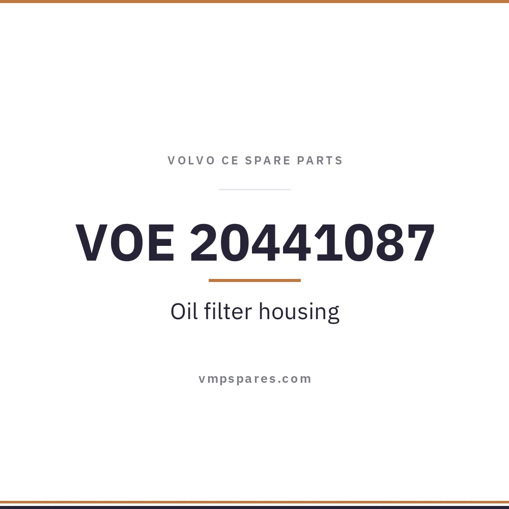 VOE 20441087 – Oil filter housing