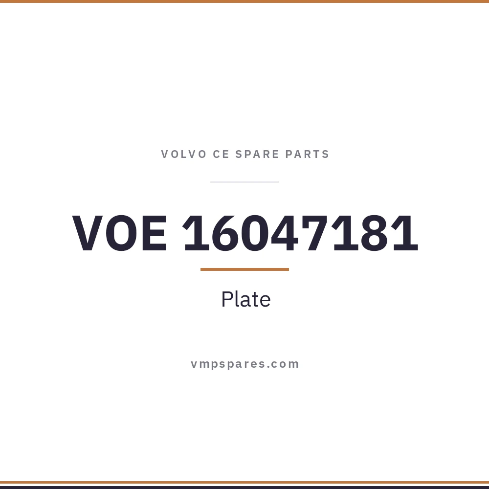 VOE 16047181 – Plate