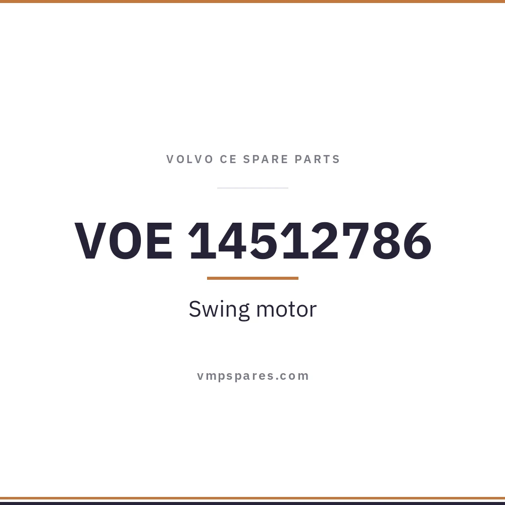 VOE 14512786 – Swing motor