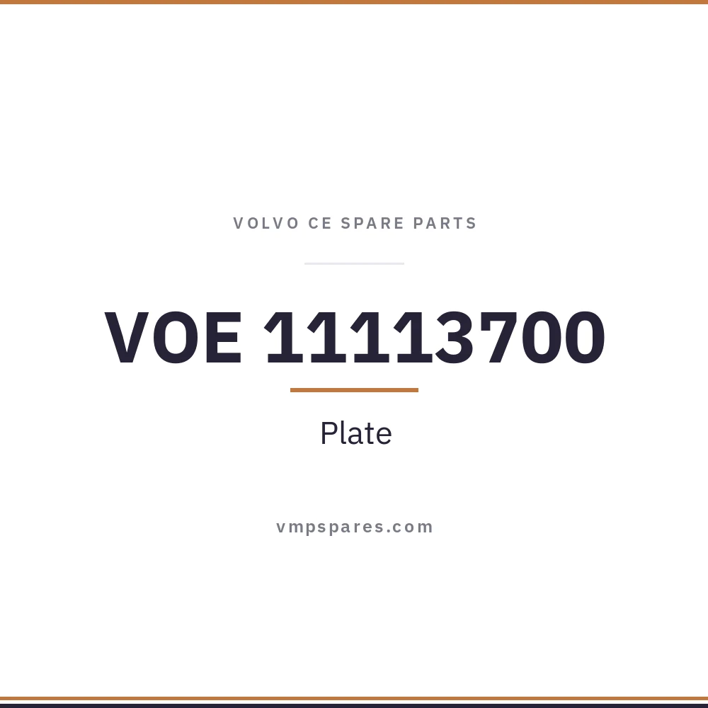 VOE 11113700 – Plate