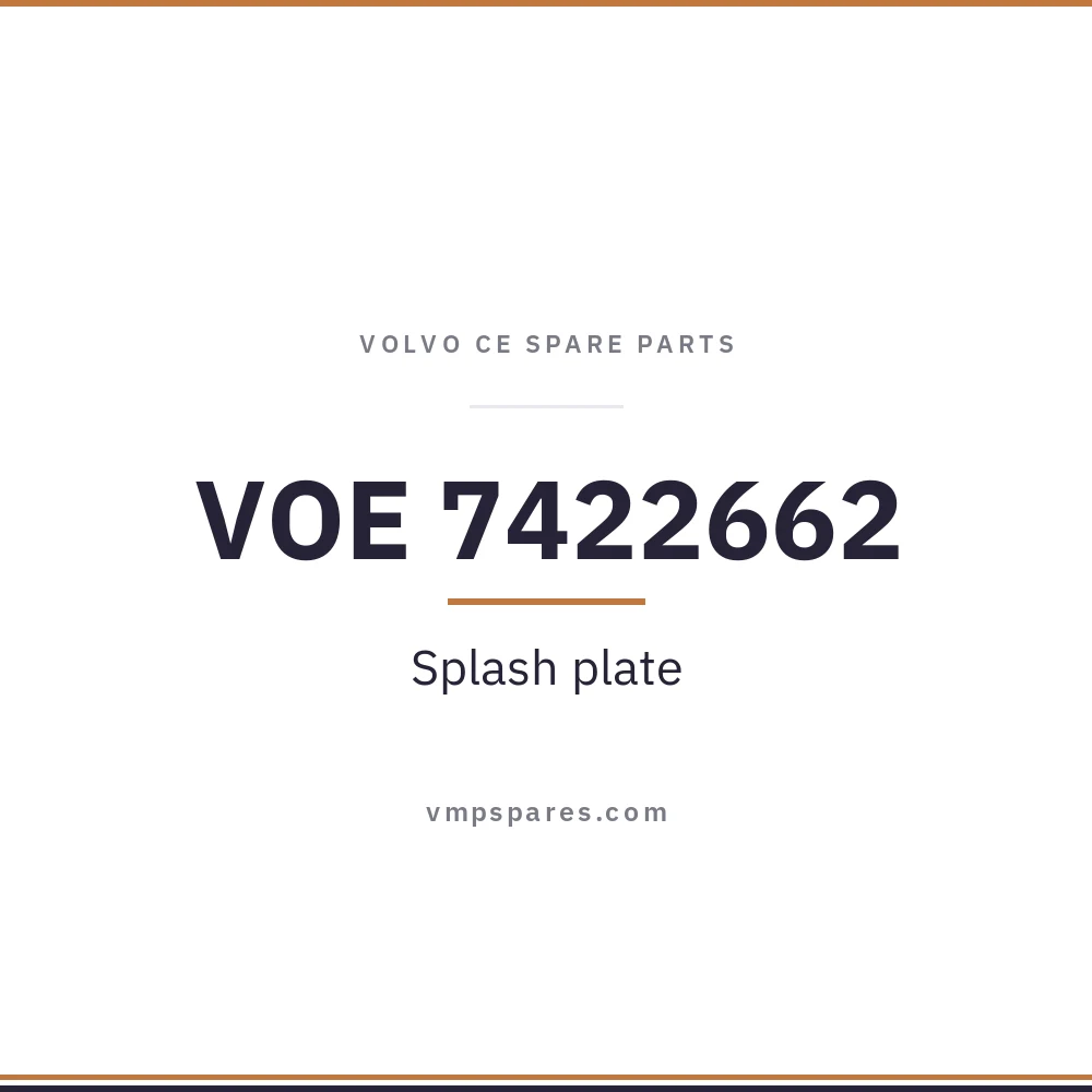 VOE 7422662 – Splash plate