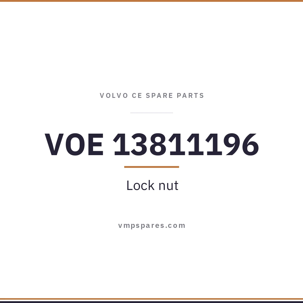 VOE 13811196 – Lock nut