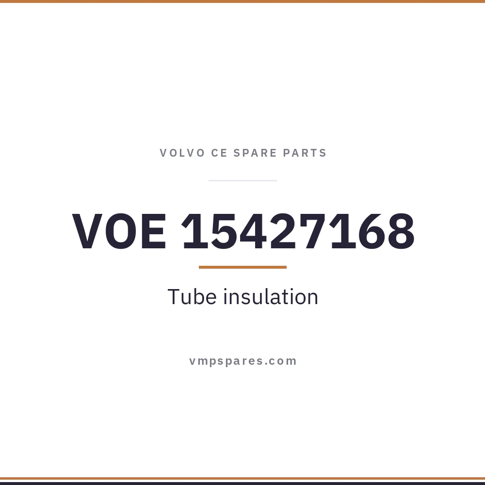 VOE 15427168 – Tube insulation
