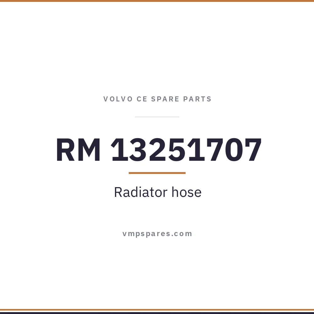 RM 13251707 – Radiator hose