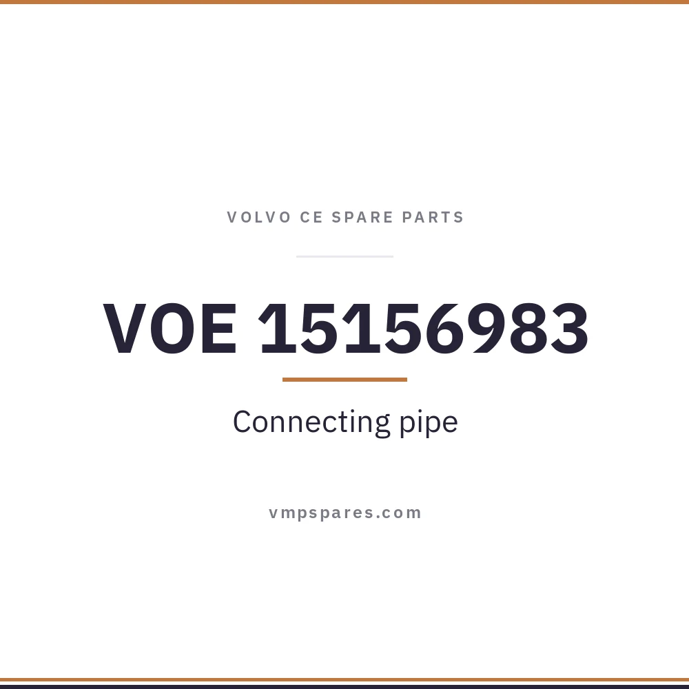 VOE 15156983 – Connecting pipe