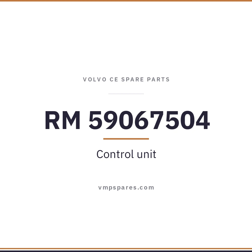 RM 59067504 – Control unit