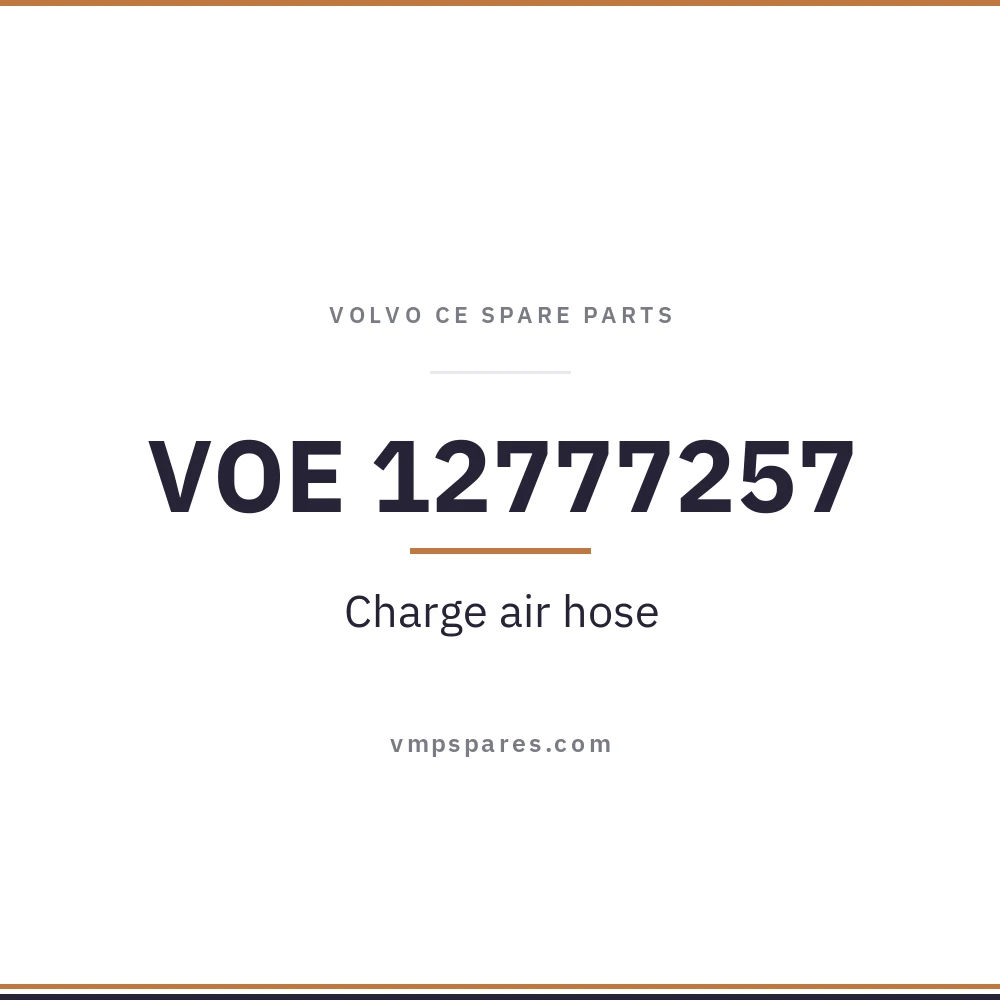 VOE 12777257 – Charge air hose