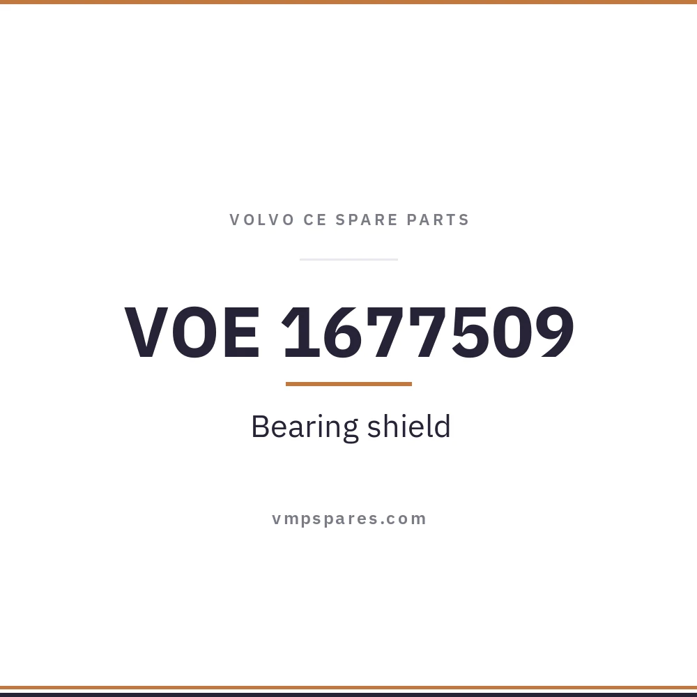 VOE 1677509 – Bearing shield