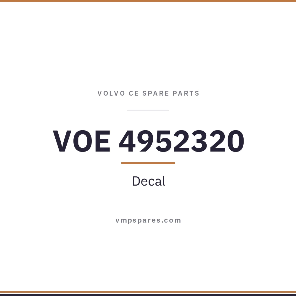 VOE 4952320 – Decal