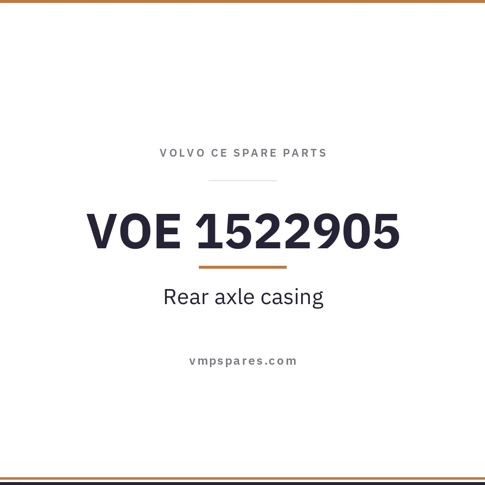 VOE 1522905 – Rear axle casing