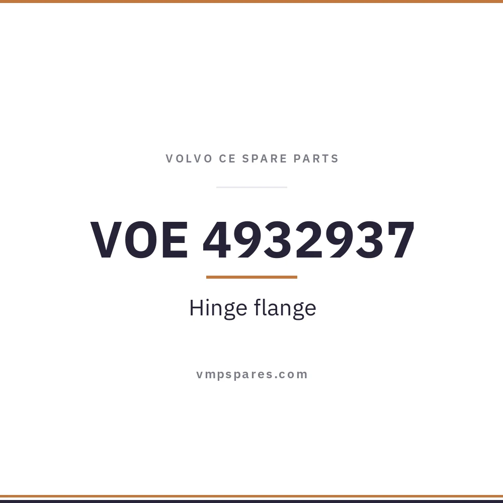 VOE 4932937 – Hinge flange