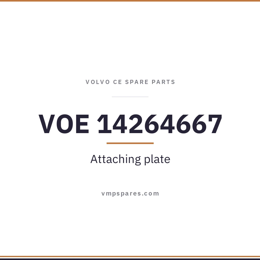 VOE 14264667 – Attaching plate