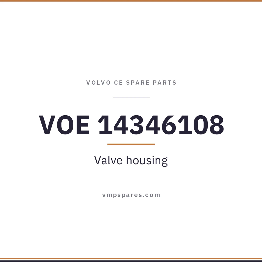 VOE 14346108 – Valve housing