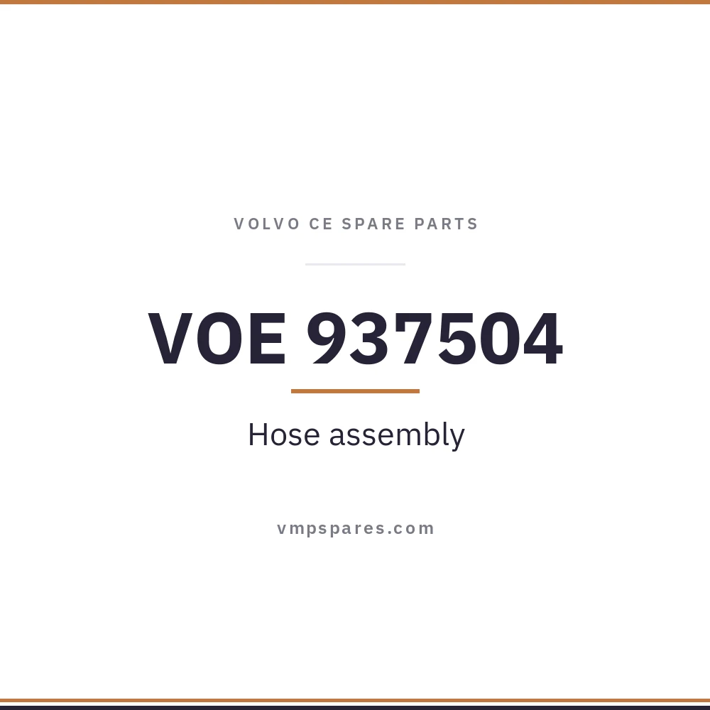 VOE 937504 – Hose assembly