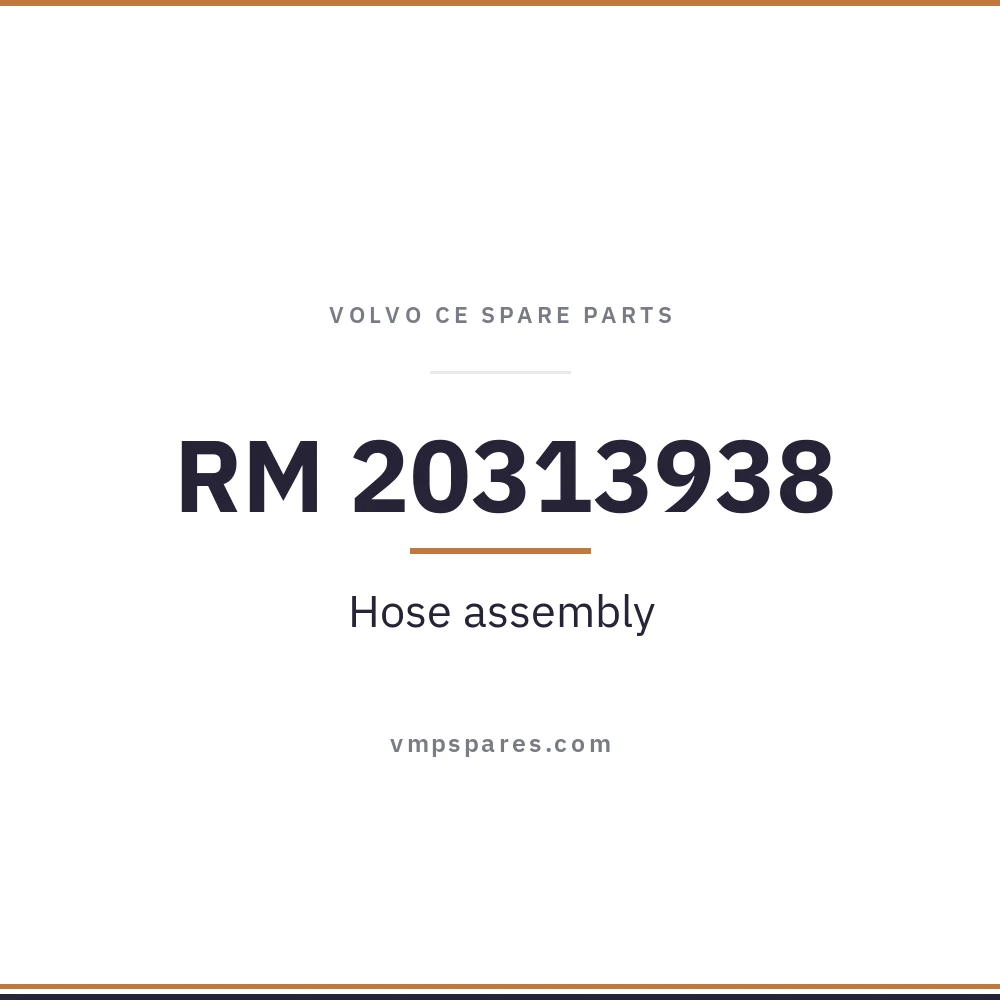 RM 20313938 – Hose assembly