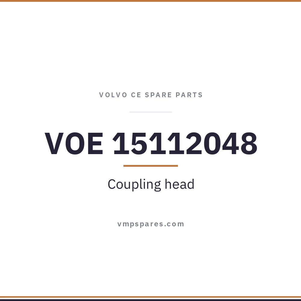 VOE 15112048 – Coupling head
