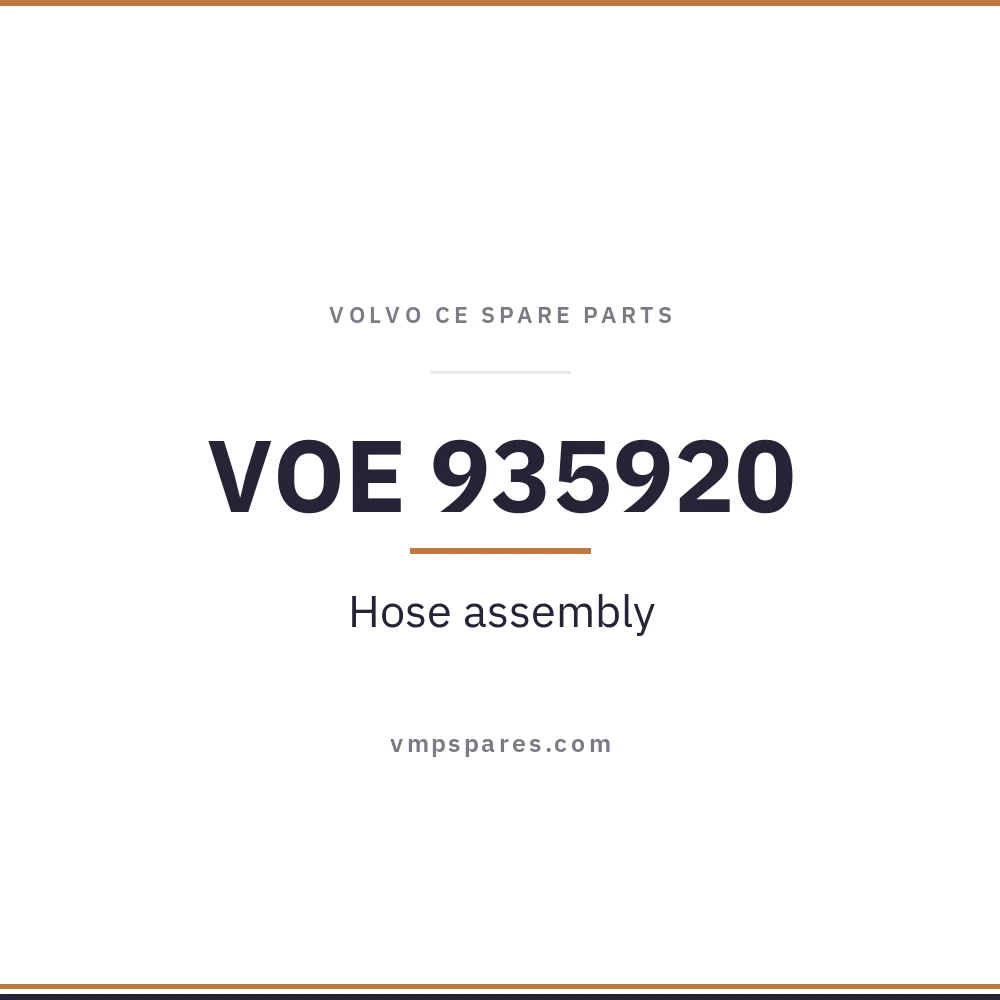 VOE 935920 – Hose assembly