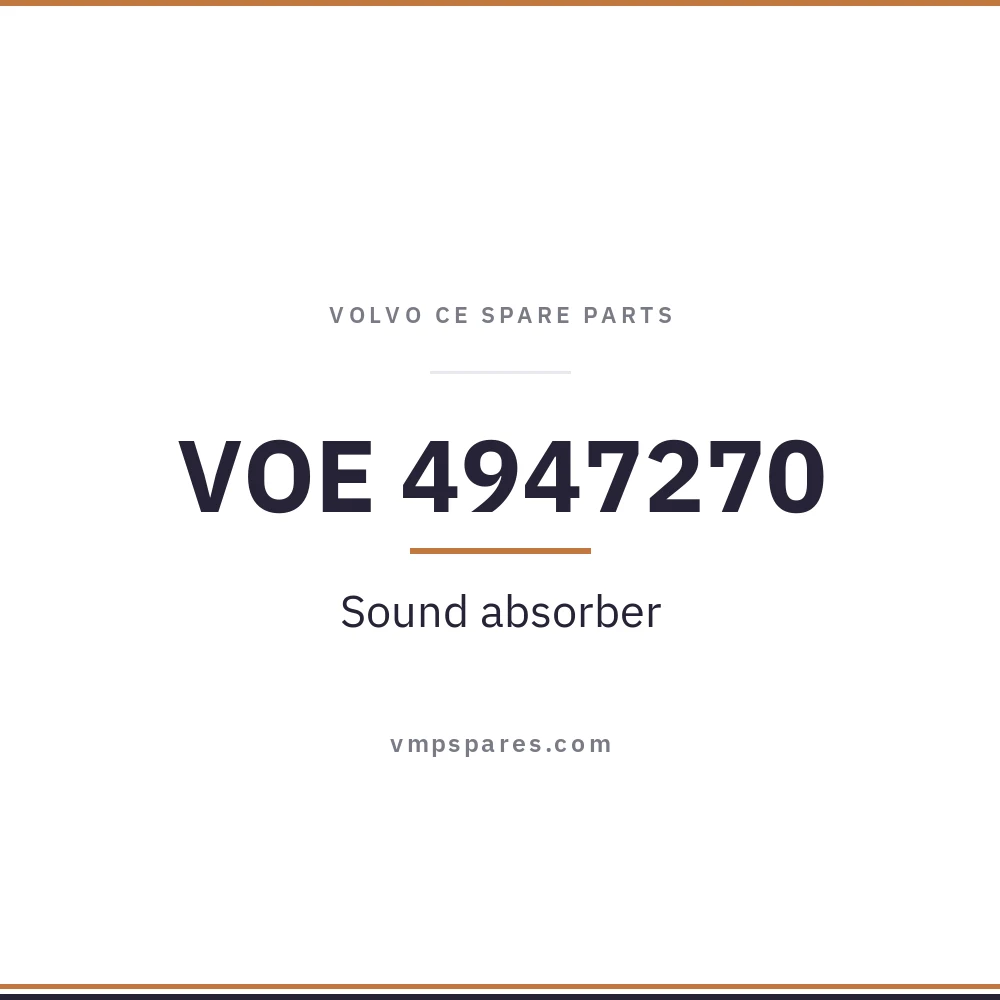 VOE 4947270 – Sound absorber