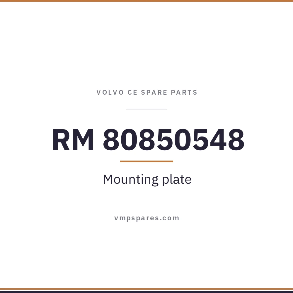 RM 80850548 – Mounting plate